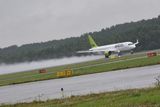 Аэропорт Пулково встретил первый самолет airBaltic CS300