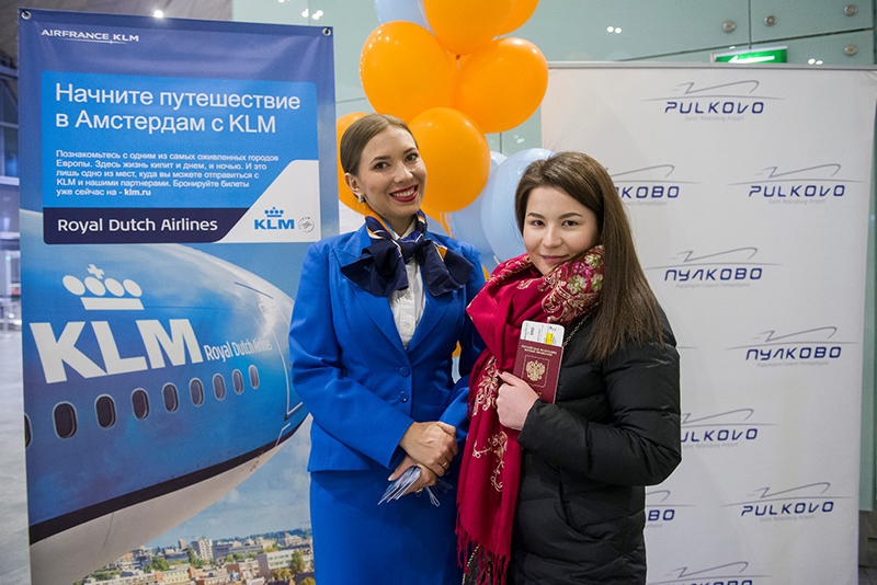 KLM открыла из Пулково второй ежедневный рейс в Амстердам