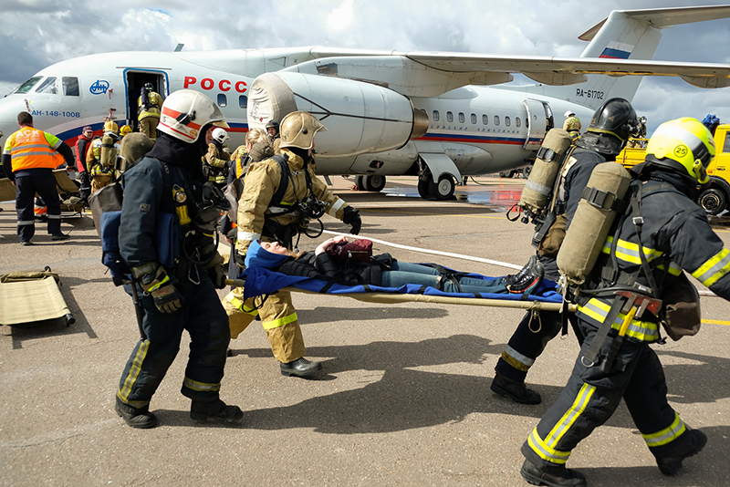 В аэропорту Пулково состоялись весенние учения по проведению аварийно-спасательных работ