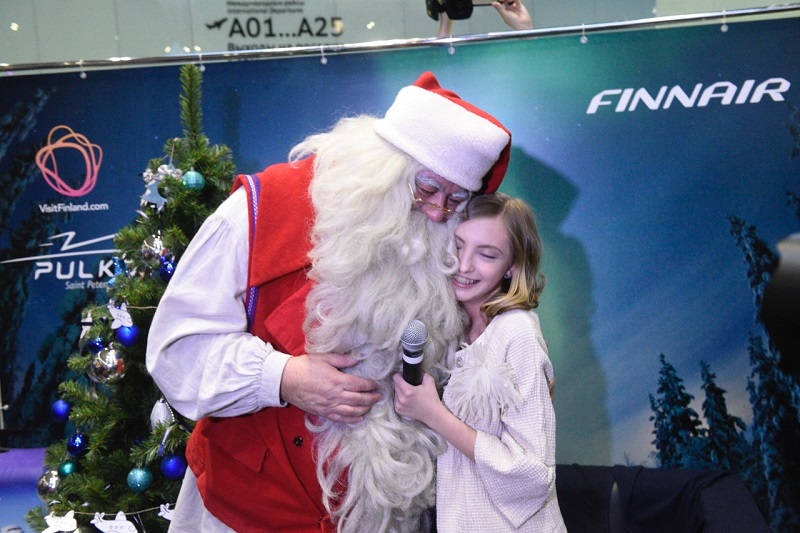 Санта-Клаус прилетел в Пулково
