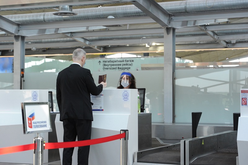 В аэропорту Пулково открылся избирательный участок в уникальном формате