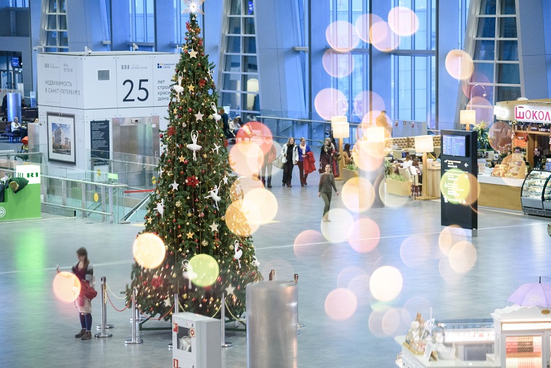 Аэропорт Пулково готов к Новому году